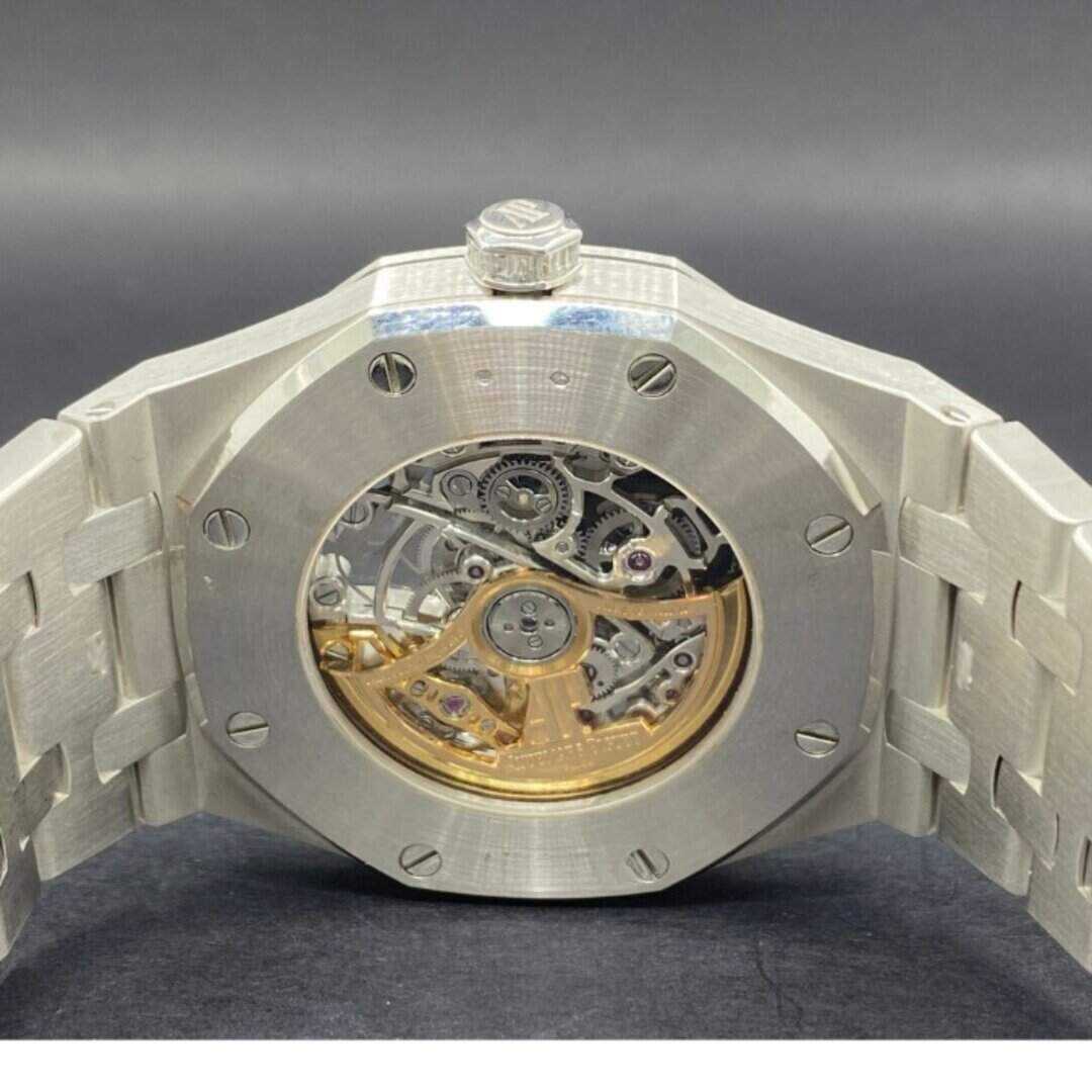 14K White Gold Plated 44MM Men’s Iced Out Watch 5 14K White Gold Plated 44MM Men’s Iced Out Watch - Image 5