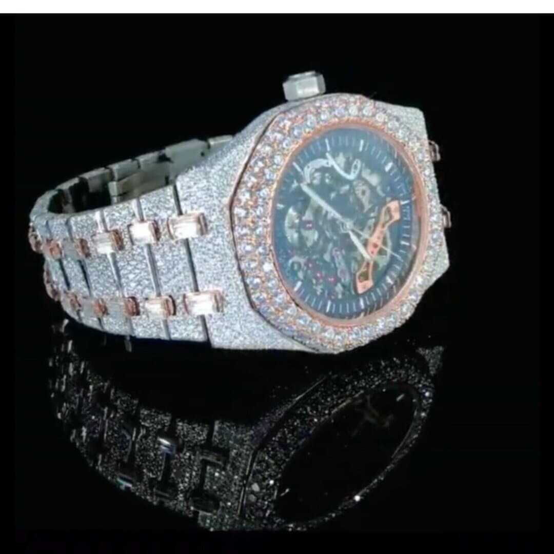 Bust Down Moissanite Watch – Hip Hop Iced Out Style 3 Bust Down Moissanite Watch – Hip Hop Iced Out Style - Image 3