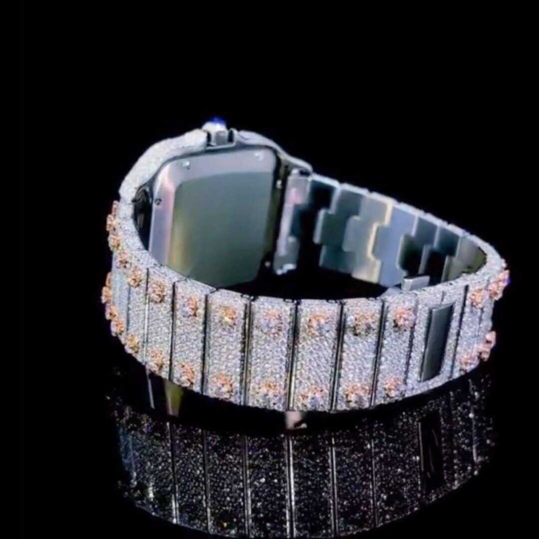 Women’s Moissanite Bust Down Chronograph Watch 3 Women’s Moissanite Bust Down Chronograph Watch - Image 3