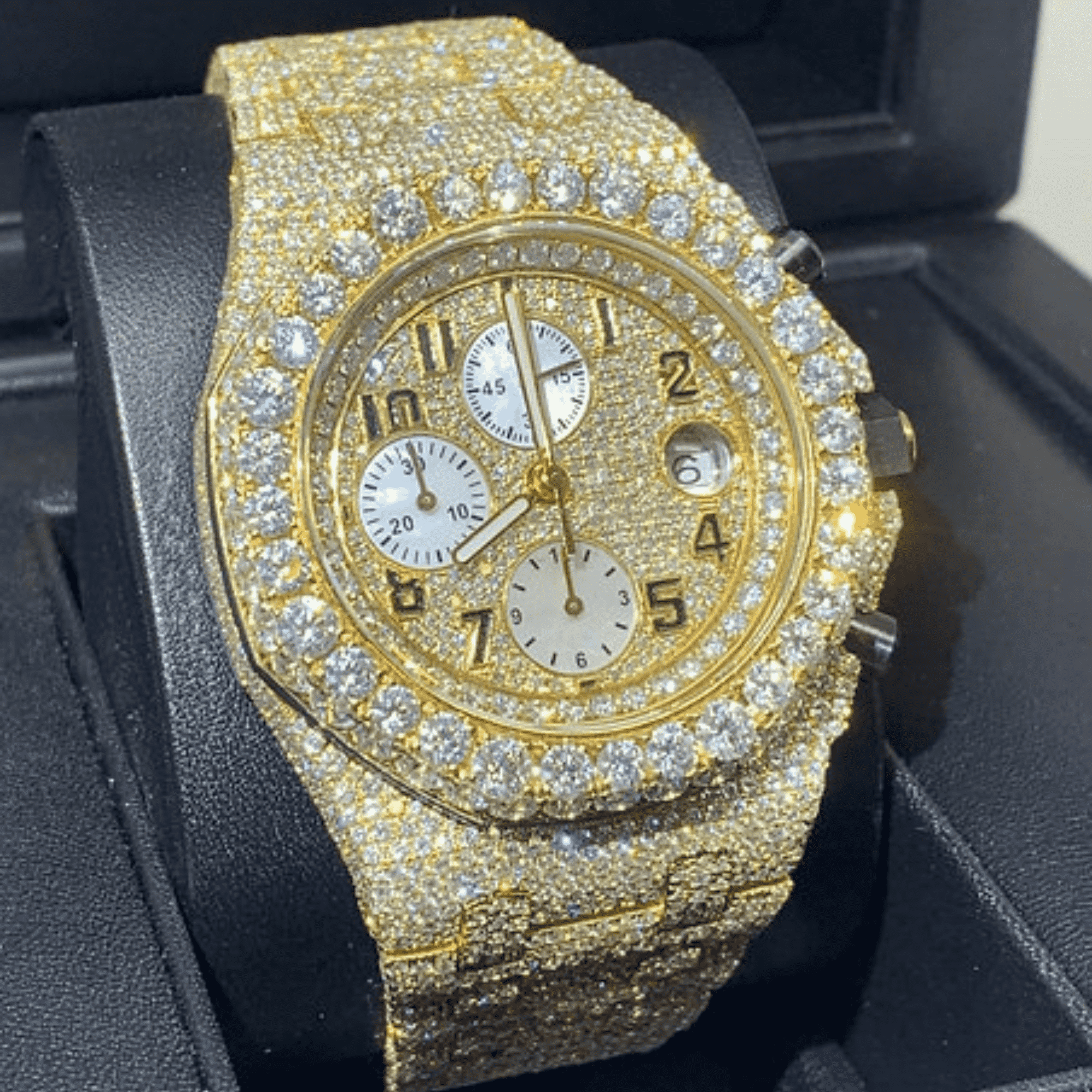 Stainless Steel VVS Moissanite Watch for Special Gift 10 Stainless Steel VVS Moissanite Watch for Special Gift - Image 10