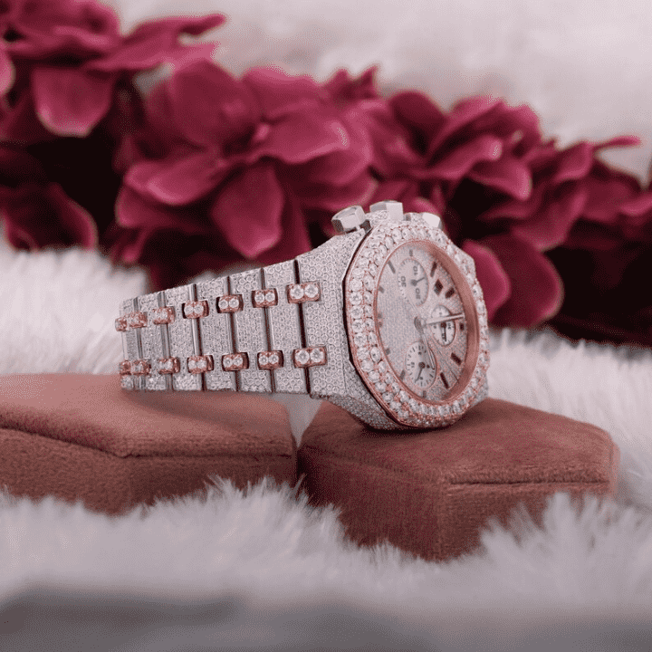 Luxury Moissanite Diamond Watch - Full Iced Out Watches 3 Luxury Moissanite Diamond Watch - Full Iced Out Watches - Image 3