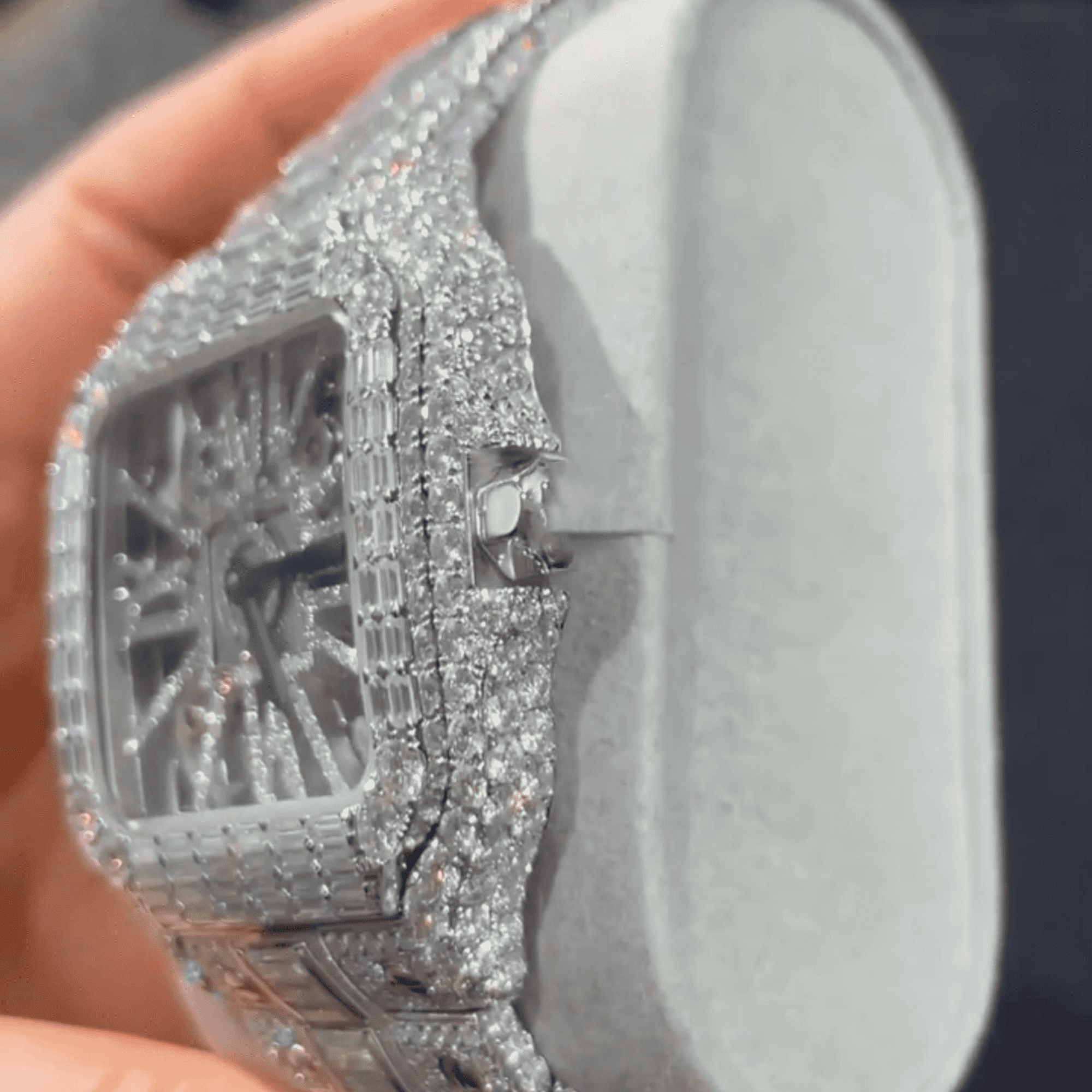 Men's 14K White Gold Plated 44MM Watch 2 Men's 14K White Gold Plated 44MM Watch - Image 2