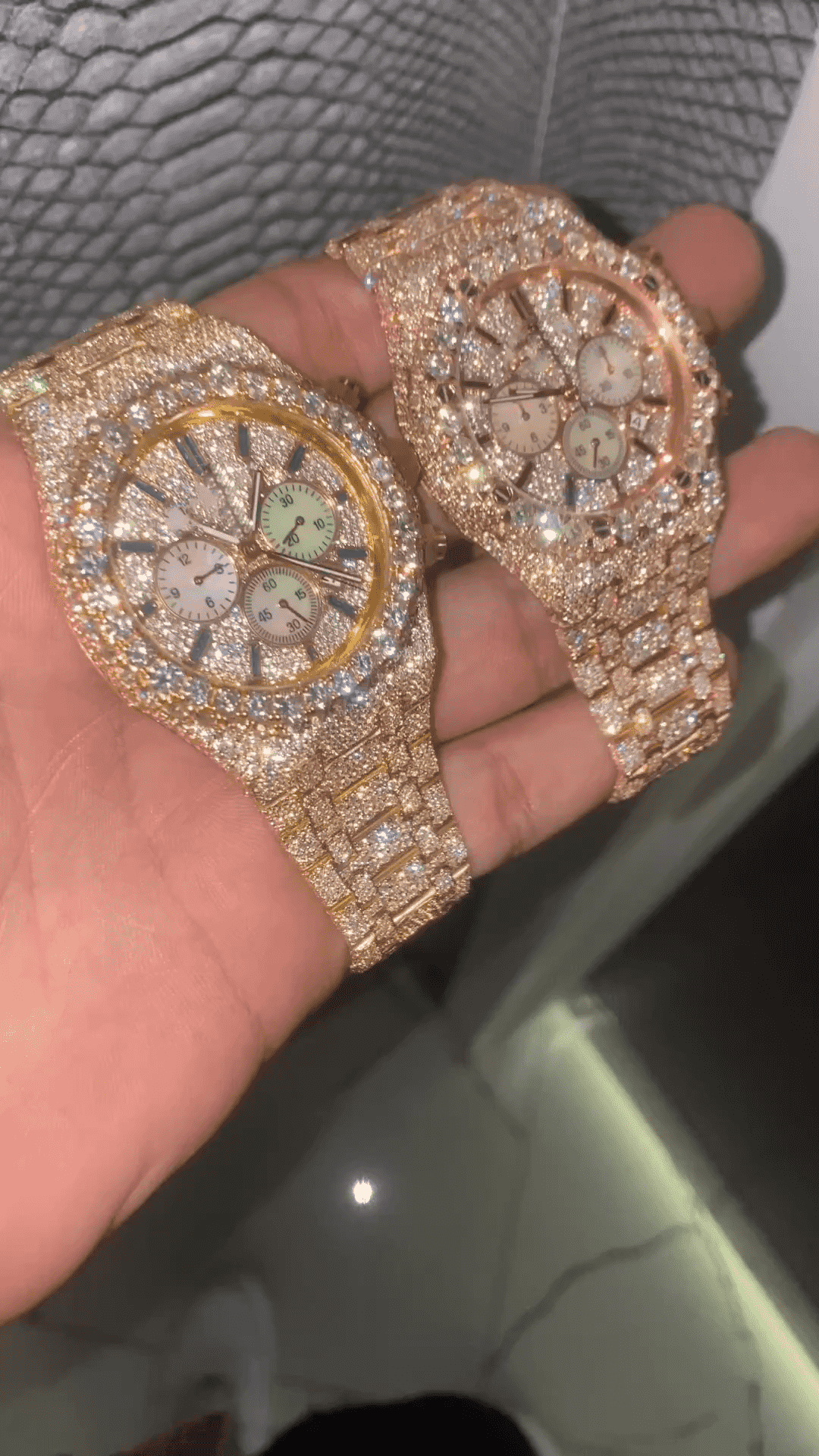 Classic Moissanite Diamond Iced Out Bust Down Automatic Luxury Watch for Parties 4 Classic Moissanite Diamond Iced Out Bust Down Automatic Luxury Watch for Parties - Image 4