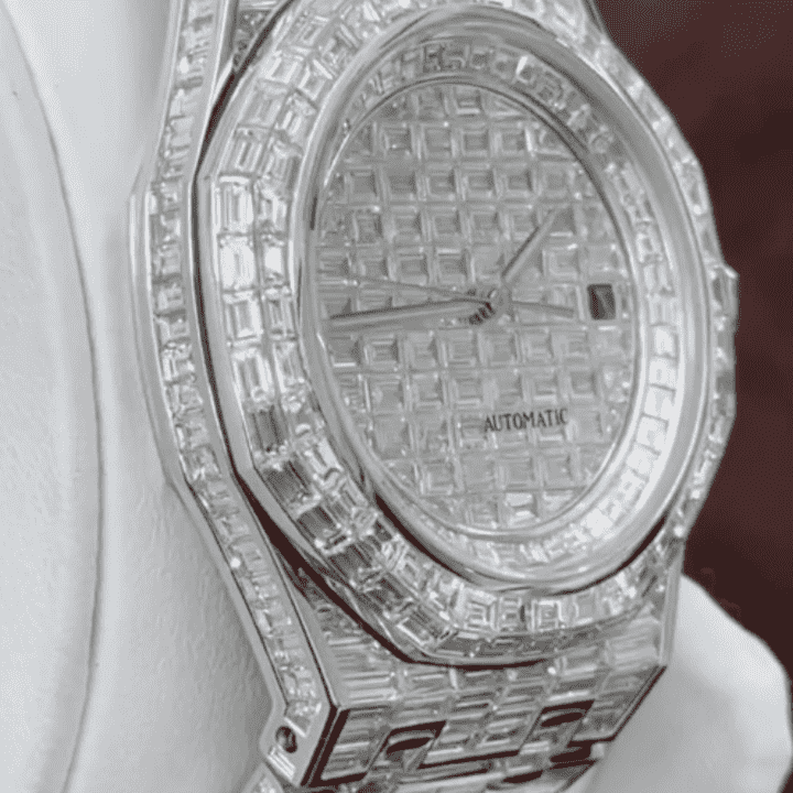 Iced Out Moissanite Watches with Round Case for Men & Women 3 Iced Out Moissanite Watches with Round Case for Men & Women - Image 3