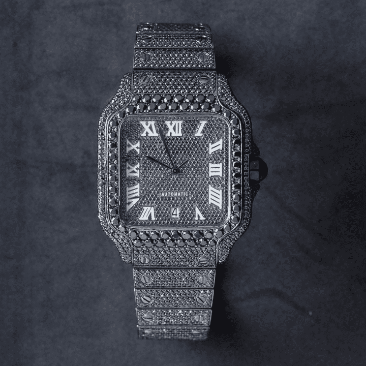 Heavy Shine Bust Down Iced Out Watches, Moissanite Watches 8 Heavy Shine Bust Down Iced Out Watches, Moissanite Watches - Image 8