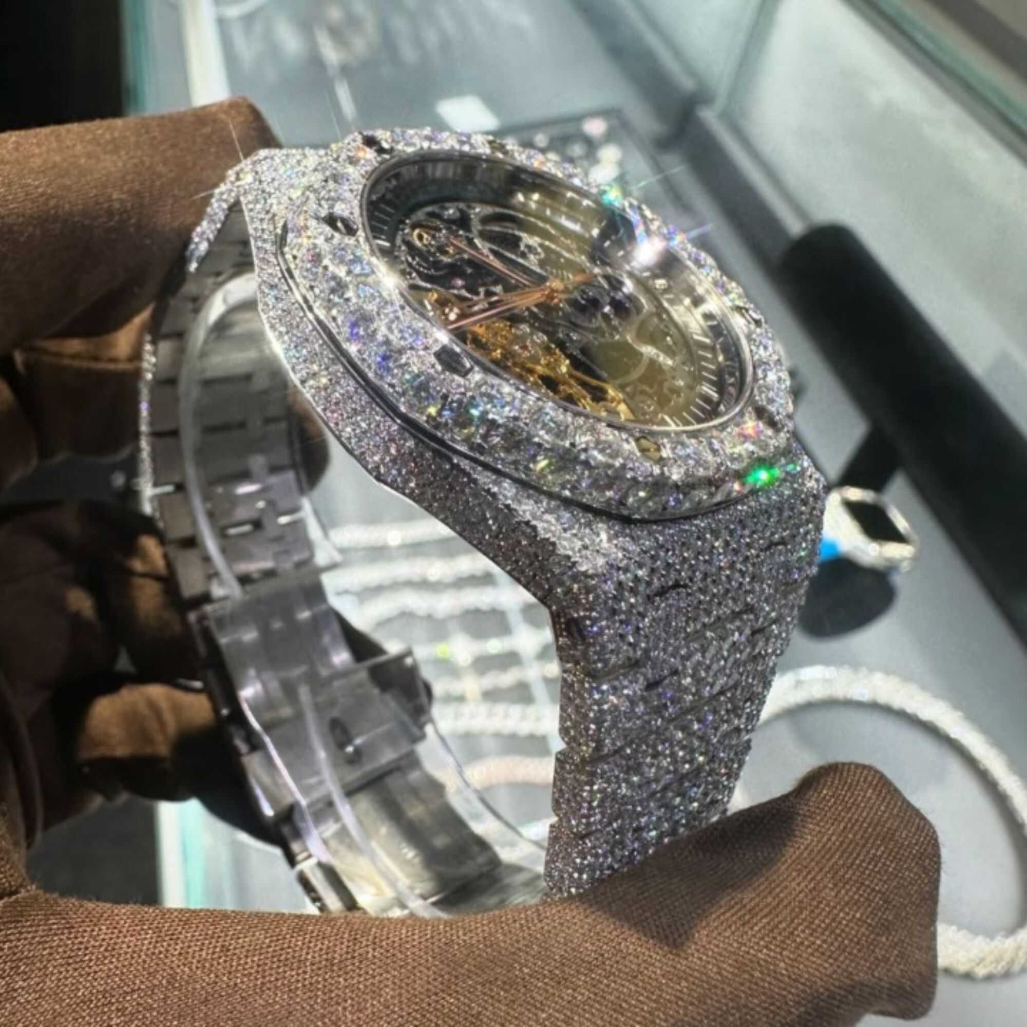 Luxury Moissanite Watches Fully Iced Out for Men & Women 2 Luxury Moissanite Watches Fully Iced Out for Men & Women - Image 2