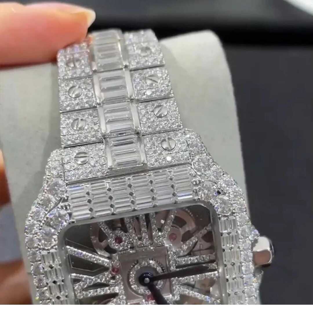 Bust Down Moissanite Watch with Premium Shine 5 Bust Down Moissanite Watch with Premium Shine - Image 5