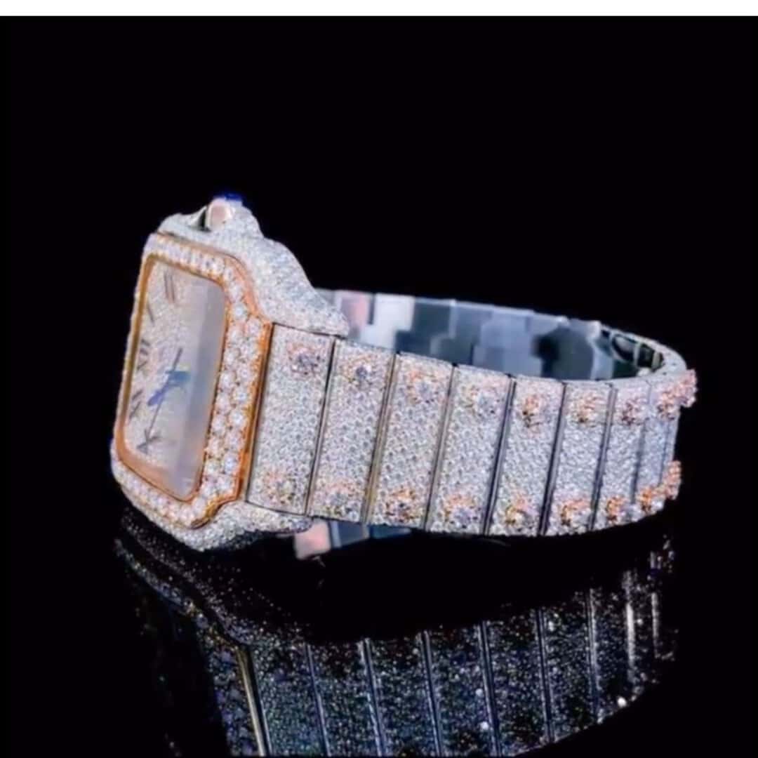 Women’s Moissanite Bust Down Chronograph Watch 2 Women’s Moissanite Bust Down Chronograph Watch - Image 2