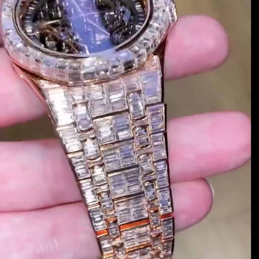 Unisex Bust Down Moissanite Watch 3 Unisex Bust Down Moissanite Watch - Image 3