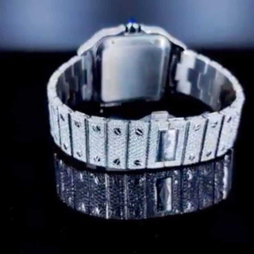 Luxury Fully Iced Moissanite Watch 4 Luxury Fully Iced Moissanite Watch - Image 4