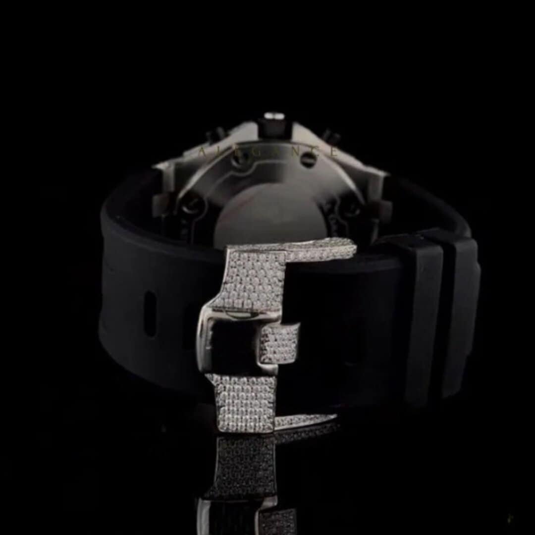 Moissanite Silicone Band Watch | Bold & Modern 4 Moissanite Silicone Band Watch | Bold & Modern - Image 4
