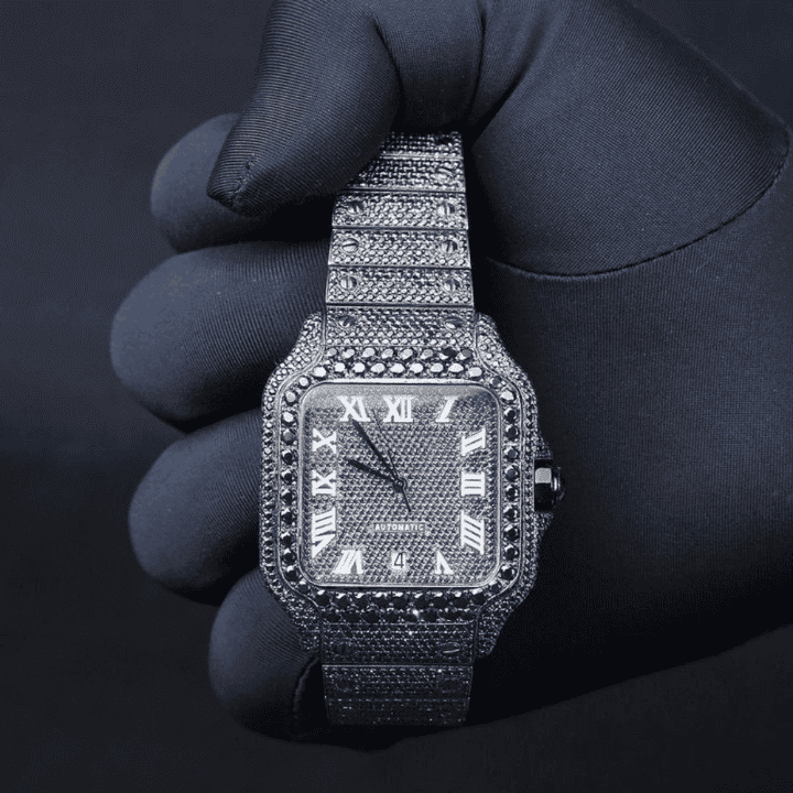 Heavy Shine Bust Down Iced Out Watches, Moissanite Watches 4 Heavy Shine Bust Down Iced Out Watches, Moissanite Watches - Image 4