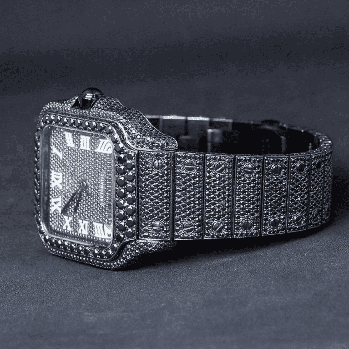 Heavy Shine Bust Down Iced Out Watches, Moissanite Watches 3 Heavy Shine Bust Down Iced Out Watches, Moissanite Watches - Image 3