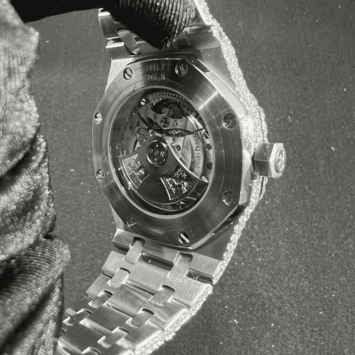 Men’s 44mm Iced Out Watch in 14K White Gold Plating 3 Men’s 44mm Iced Out Watch in 14K White Gold Plating - Image 3