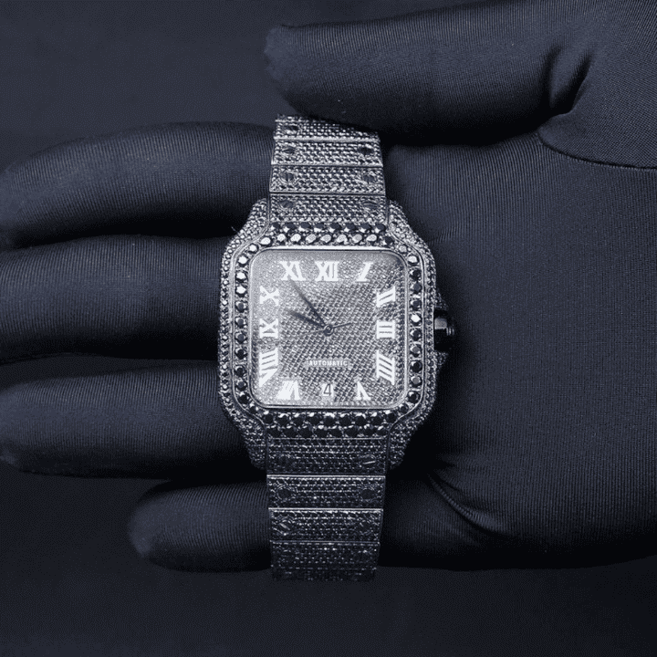 Heavy Shine Bust Down Iced Out Watches, Moissanite Watches 2 Heavy Shine Bust Down Iced Out Watches, Moissanite Watches - Image 2