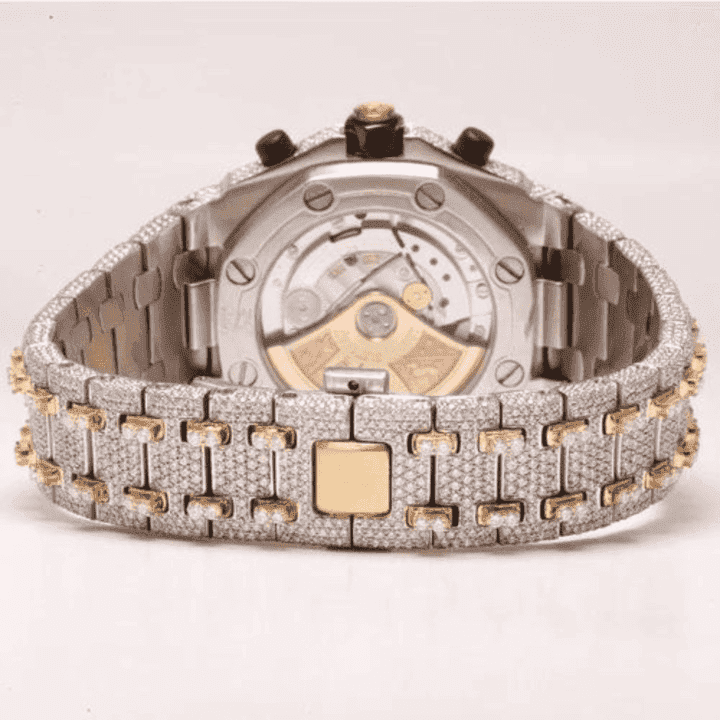 Moissanite Iced Out Watch with Stylish Dial 3 Moissanite Iced Out Watch with Stylish Dial - Image 3