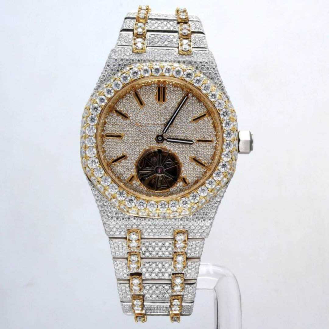 44MM Men’s White Gold Iced Out Watch | Luxury Shine 1 44MM Men’s White Gold Iced Out Watch | Luxury Shine