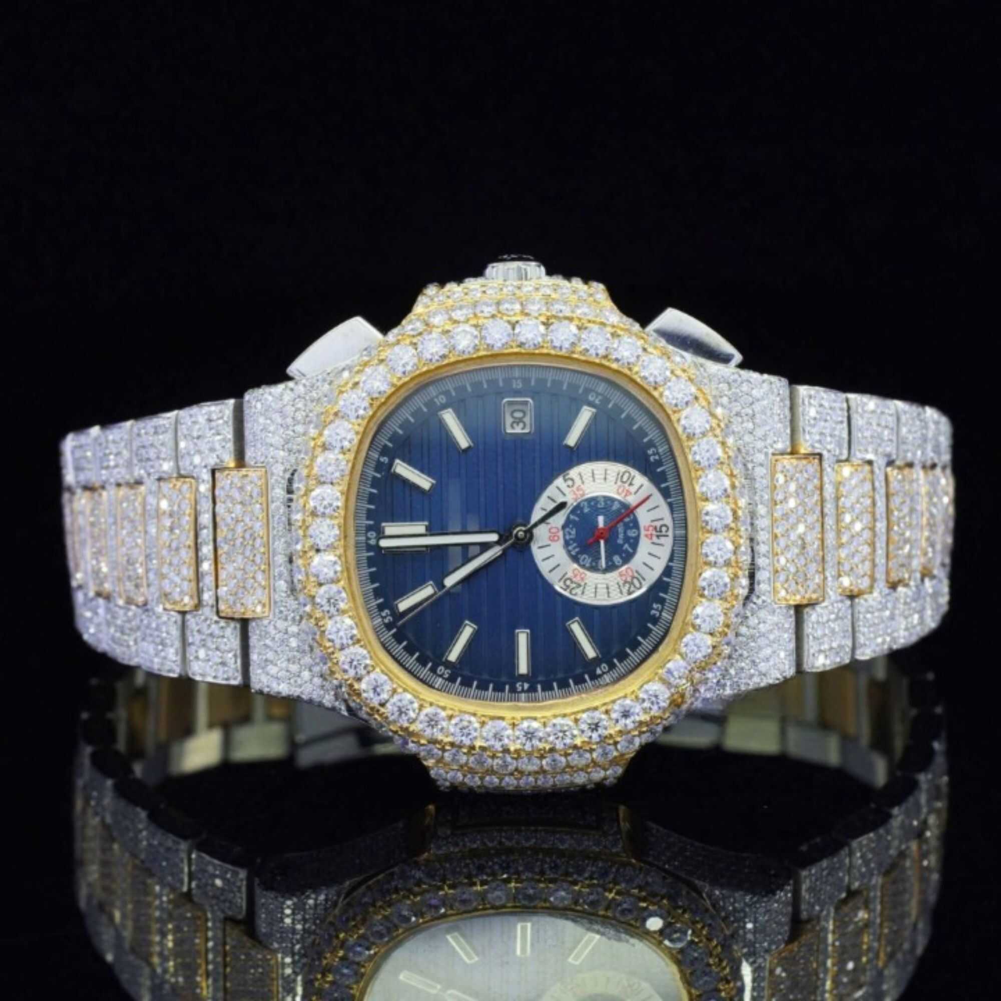 Elegant Moissanite Watches Iced Out for Men & Women 7 Elegant Moissanite Watches Iced Out for Men & Women - Image 7