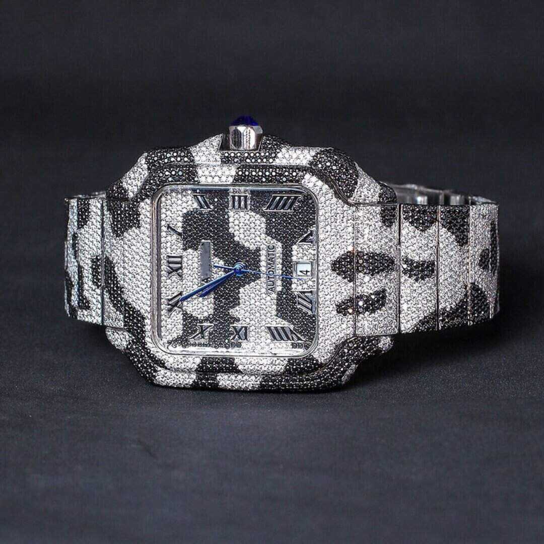 Premium Moissanite Timepiece with Iced Shine 5 Premium Moissanite Timepiece with Iced Shine - Image 5