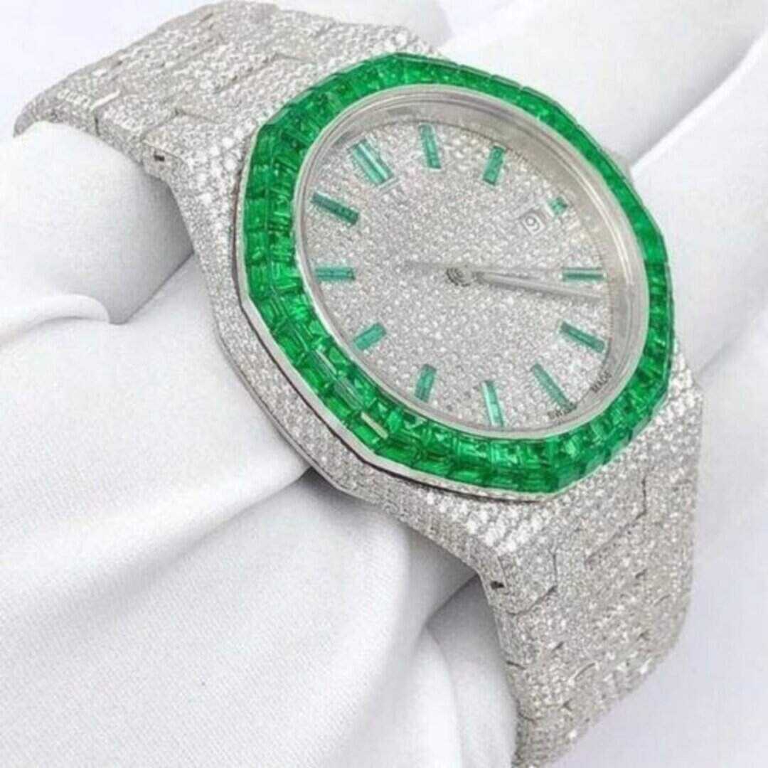 Moissanite Diamond Chronograph Watch for Daily Style 2 Moissanite Diamond Chronograph Watch for Daily Style - Image 2