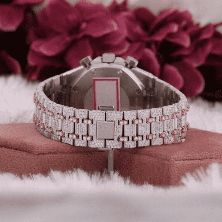 Luxury Moissanite Diamond Watch - Full Iced Out Watches 2 Luxury Moissanite Diamond Watch - Full Iced Out Watches - Image 2