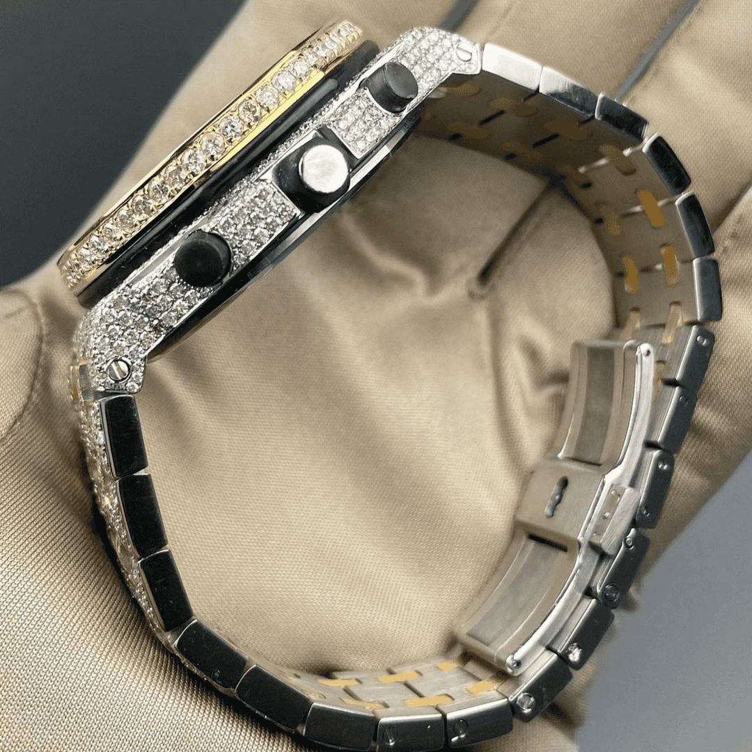 Iced Out Diamond Moissanite Watch 3 Iced Out Diamond Moissanite Watch - Image 3