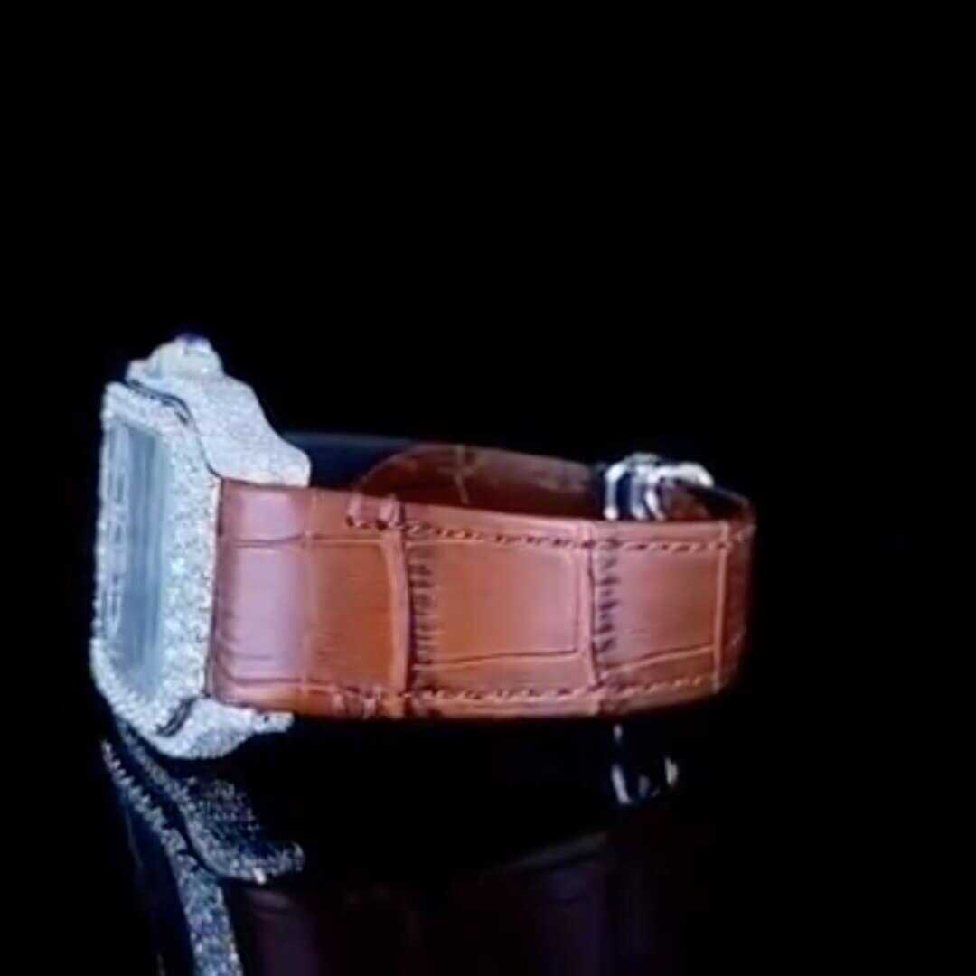 Hip Hop Bust Down Automatic Moissanite Watch 2 Hip Hop Bust Down Automatic Moissanite Watch - Image 2