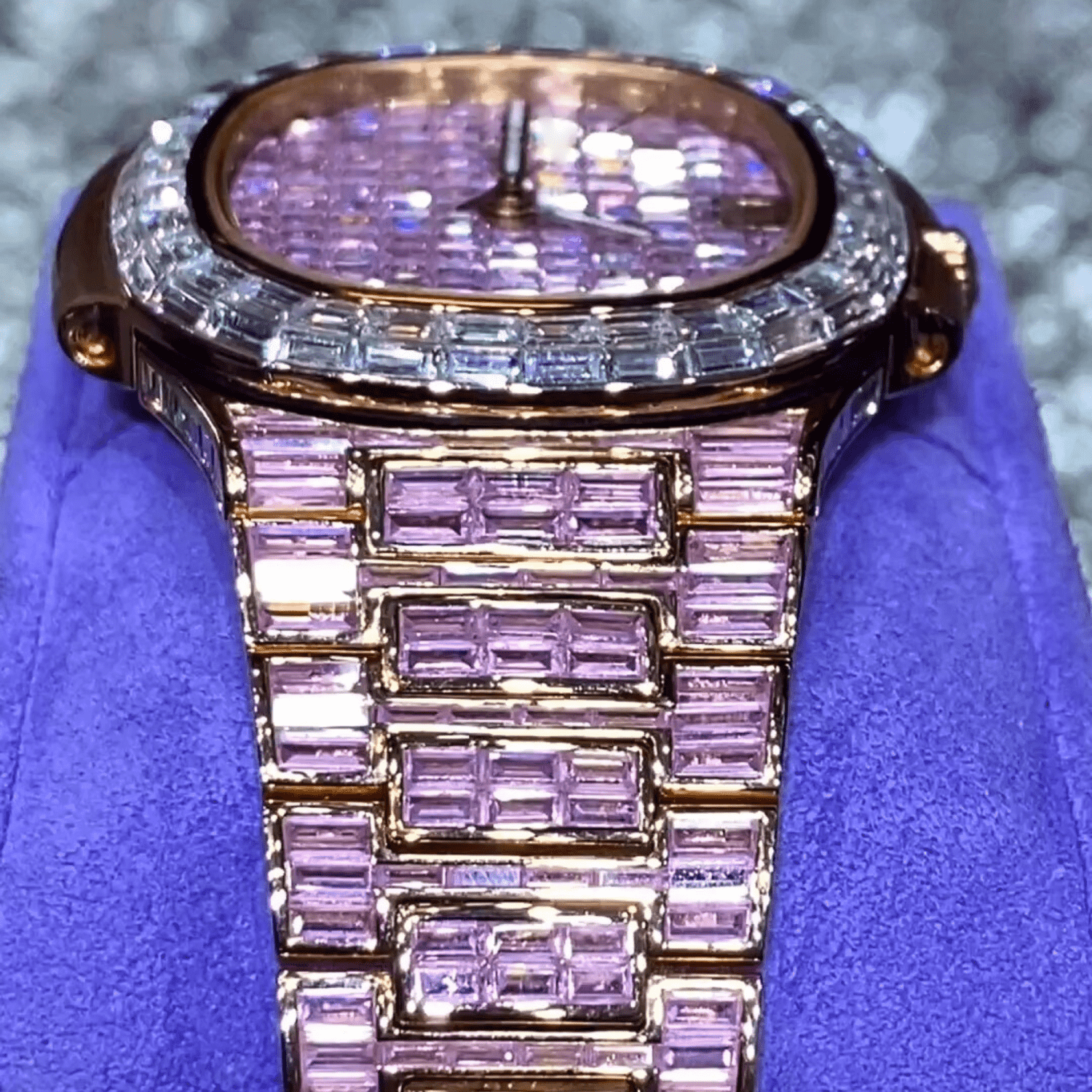 Classic Moissanite Diamond Iced Out Bust Down Automatic Watch for Men 2 Classic Moissanite Diamond Iced Out Bust Down Automatic Watch for Men - Image 2