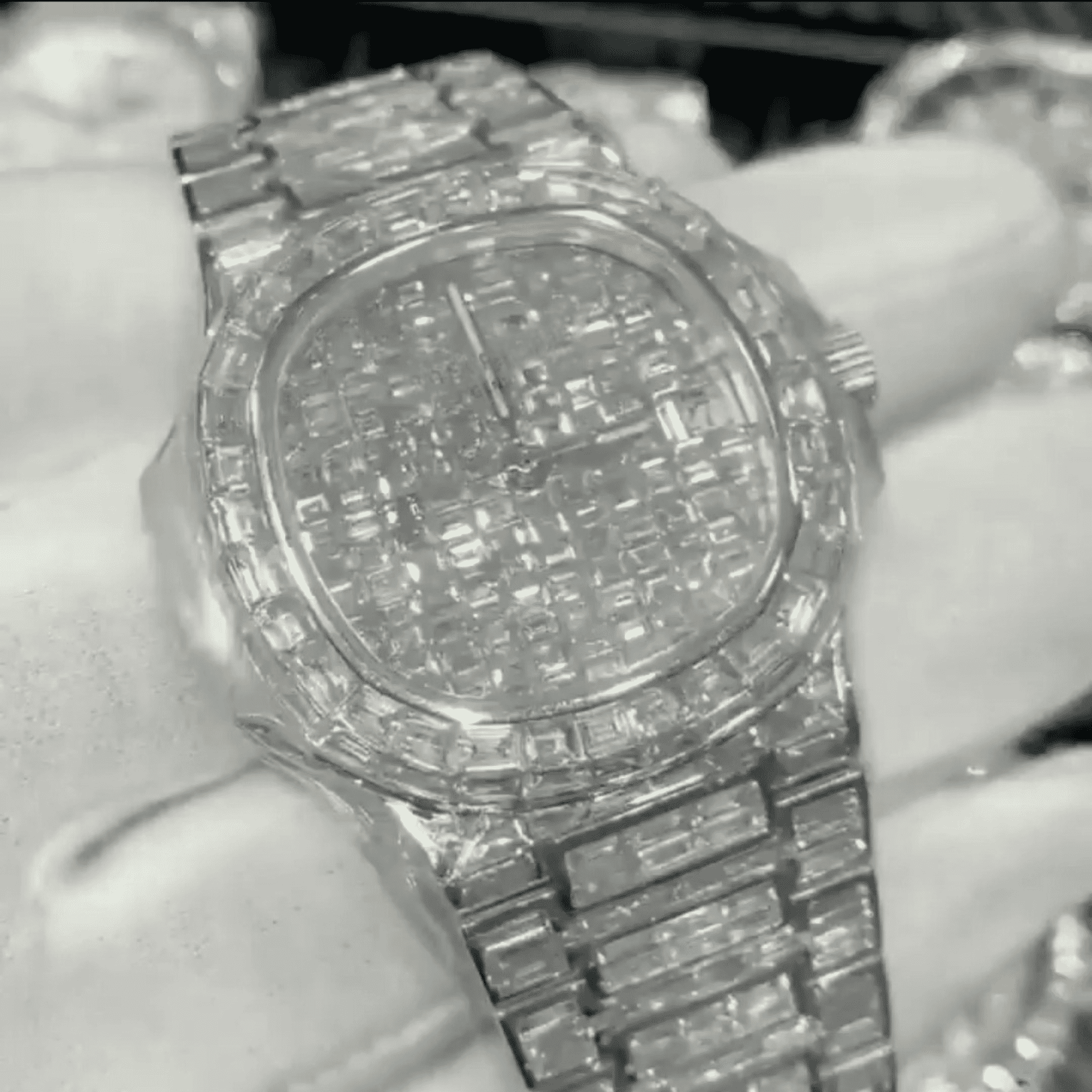 Luxury Iced Out Moissanite VVS Chronograph Watch 2 Luxury Iced Out Moissanite VVS Chronograph Watch - Image 2