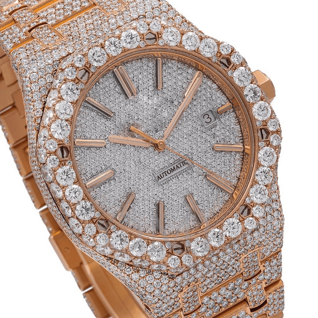 Luxury Iced Out Moissanite Watch for Anniversary 2 Luxury Iced Out Moissanite Watch for Anniversary - Image 2