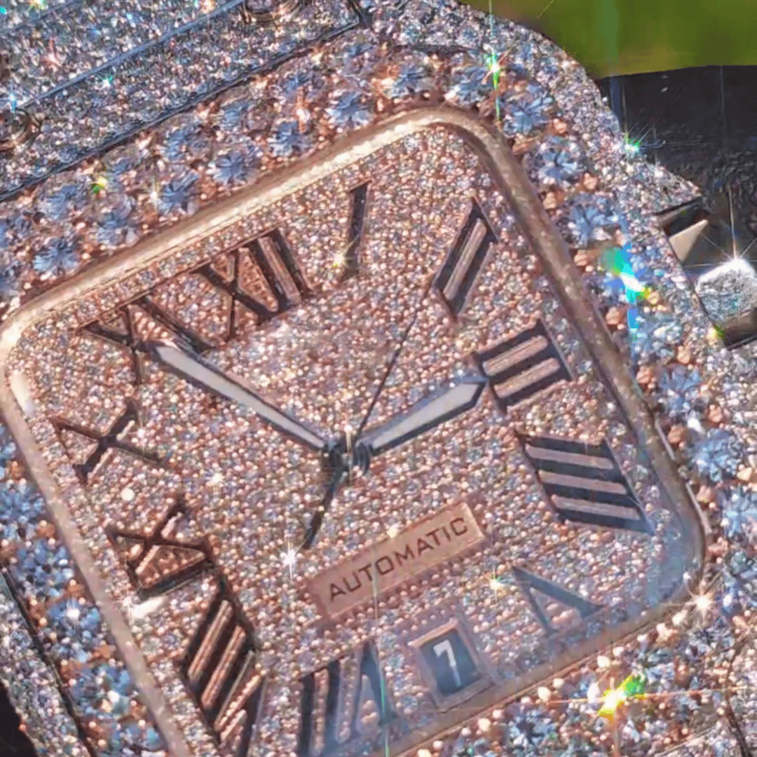 VVS Moissanite Hip Hop Fully Iced Out Watch 2 VVS Moissanite Hip Hop Fully Iced Out Watch - Image 2