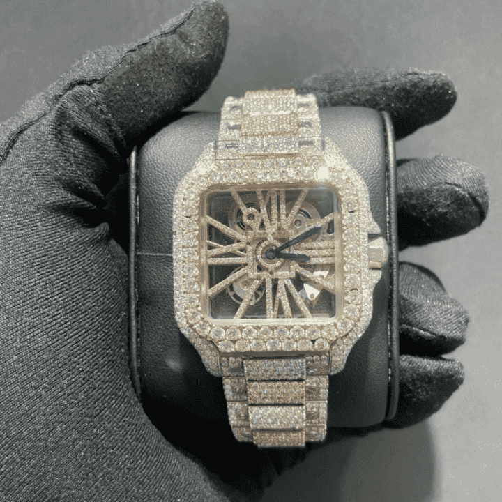 Elegant Moissanite Watches Iced Out with Minimalist Dial for Men & Women 3 Elegant Moissanite Watches Iced Out with Minimalist Dial for Men & Women - Image 3