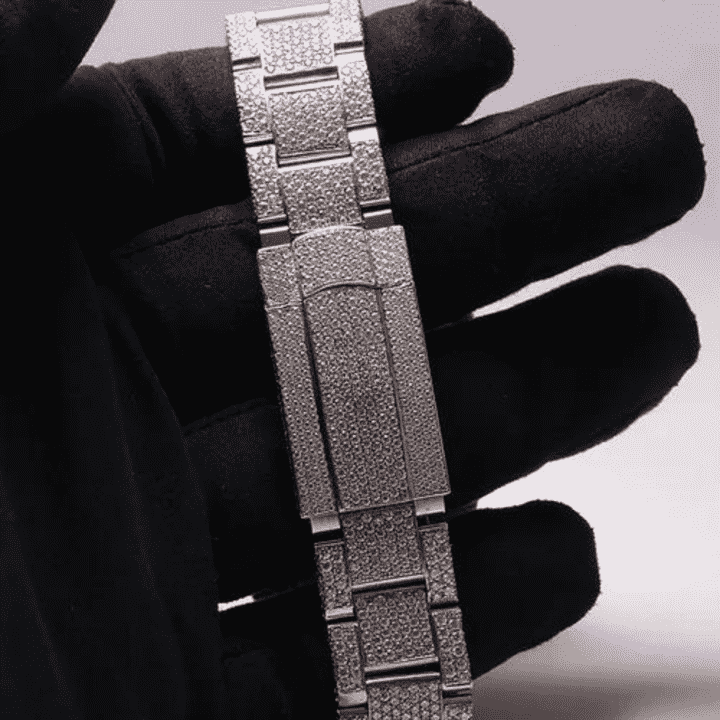 Modern Build Bust Down Iced Out Watches, Moissanite Watches 6 Modern Build Bust Down Iced Out Watches, Moissanite Watches - Image 6
