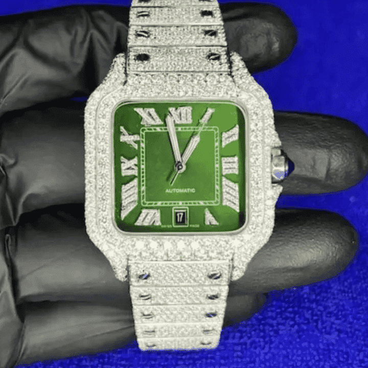 Stylish Build Moissanite Watches Fully Iced for Men & Women 1 Stylish Build Moissanite Watches Fully Iced for Men & Women