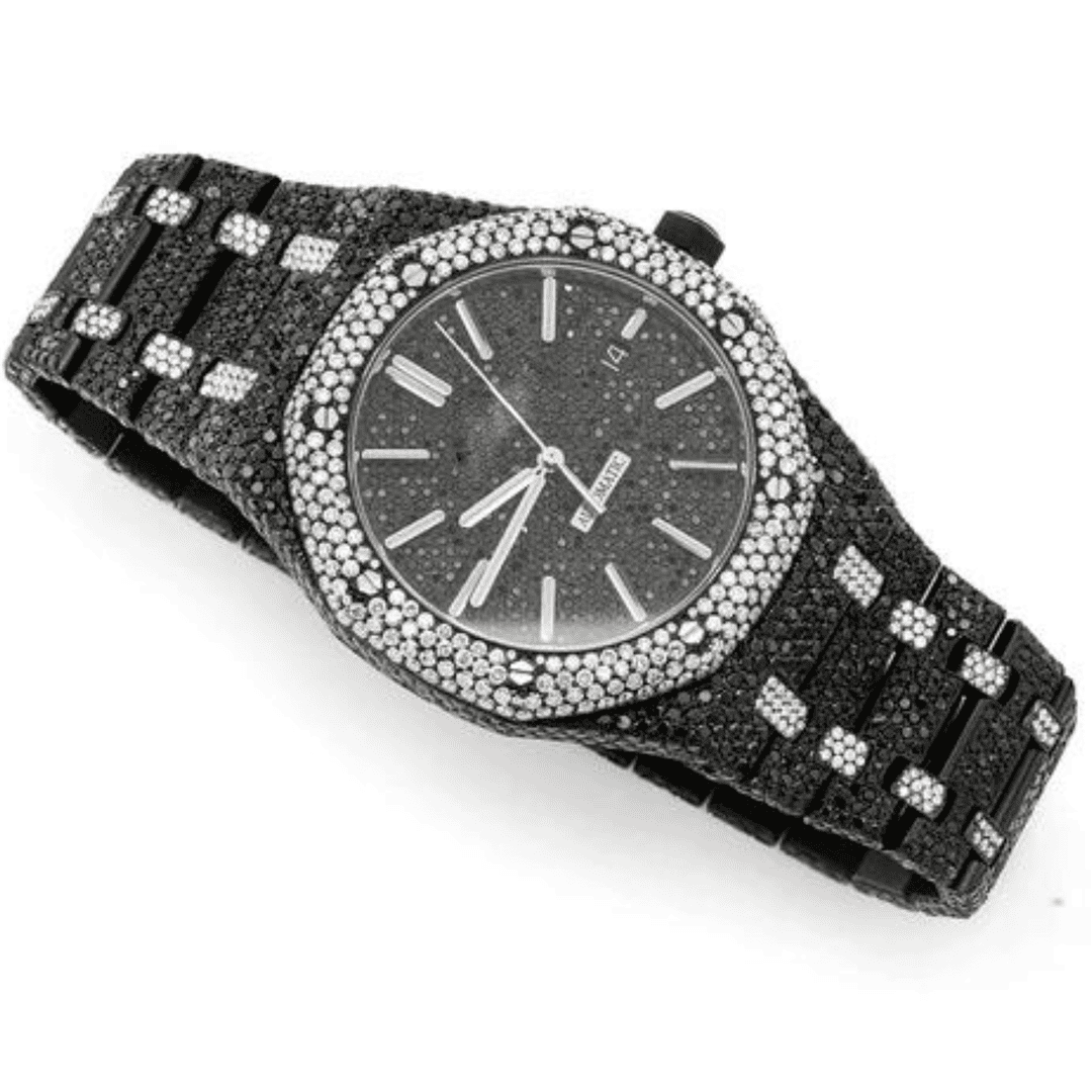 Stainless Steel Iced Out VVS Moissanite Watch for Daily Wear 2 Stainless Steel Iced Out VVS Moissanite Watch for Daily Wear - Image 2
