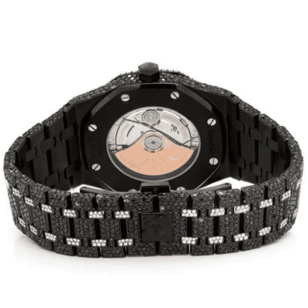 Stainless Steel Iced Out VVS Moissanite Watch for Daily Wear 6 Stainless Steel Iced Out VVS Moissanite Watch for Daily Wear - Image 6