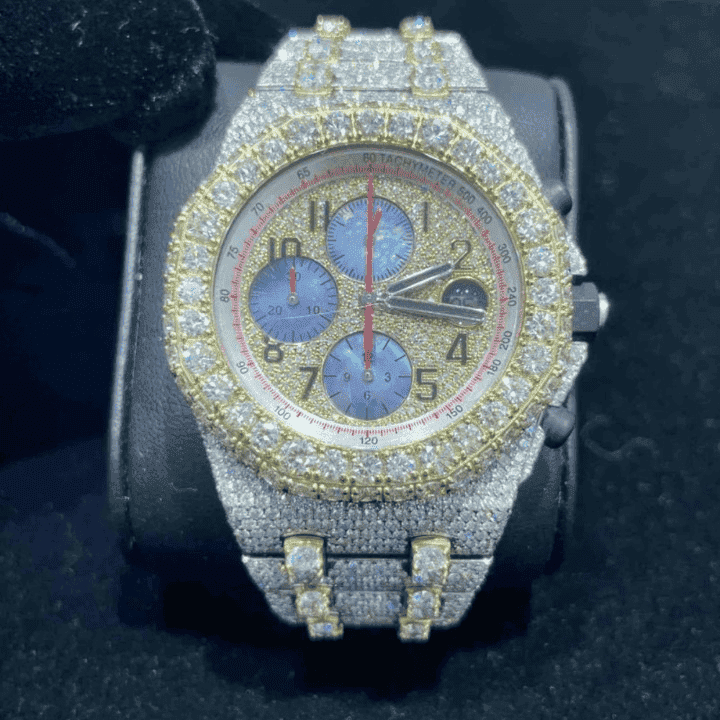 Full Shine Iced Moissanite Watches for Men & Women 1 Full Shine Iced Moissanite Watches for Men & Women