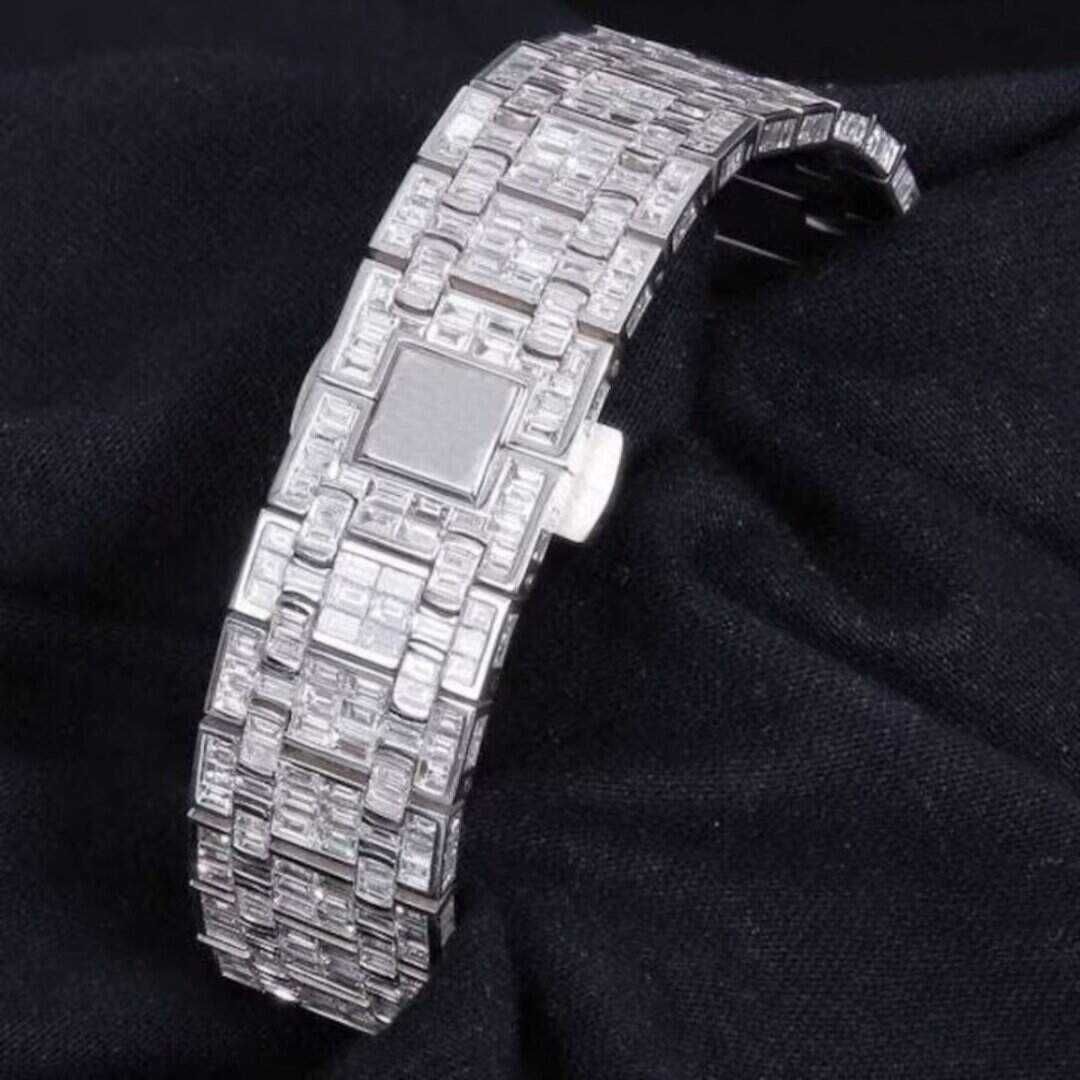 VVS Moissanite Statement Watch | Modern Luxury Design 3 VVS Moissanite Statement Watch | Modern Luxury Design - Image 3