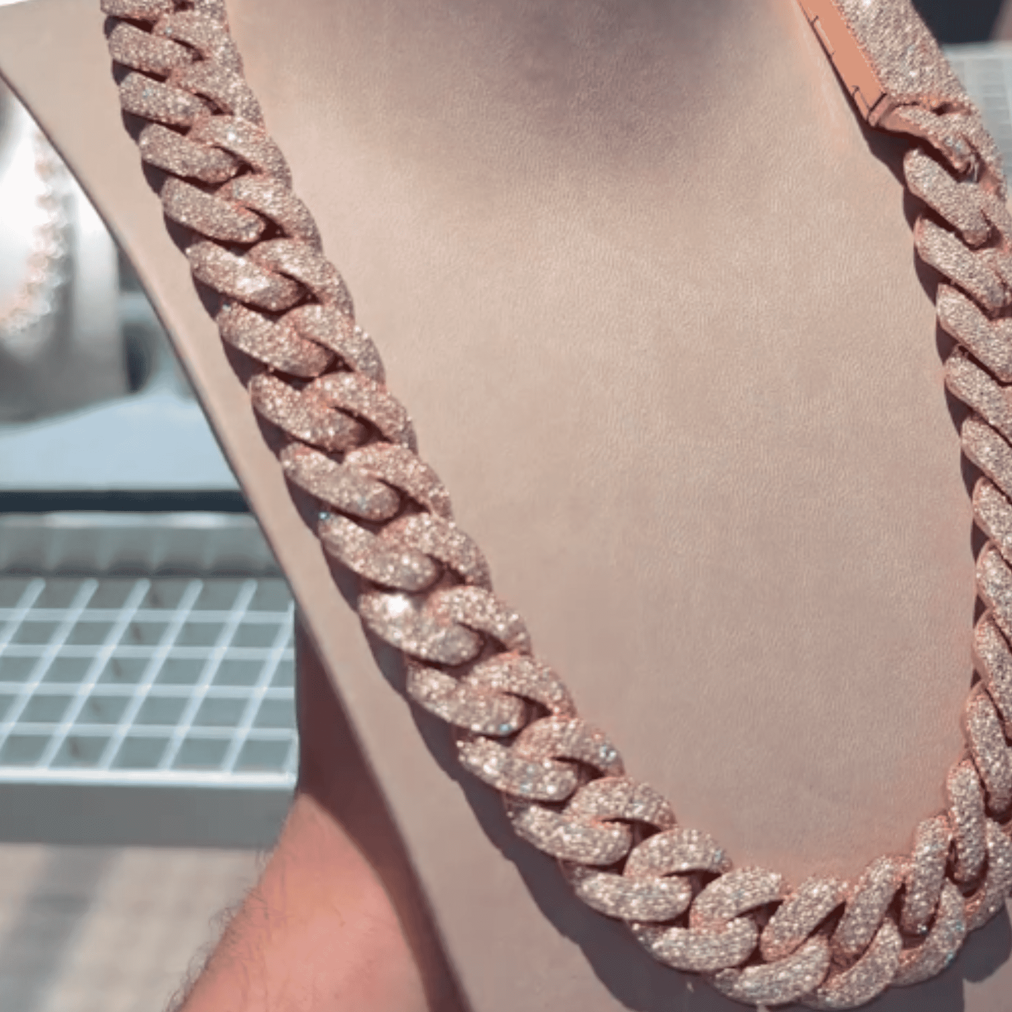 20mm Moissanite Chains in Silver for Men & Women With Sparkling Shine 4 20mm Mens Silver Cuban Link Chain