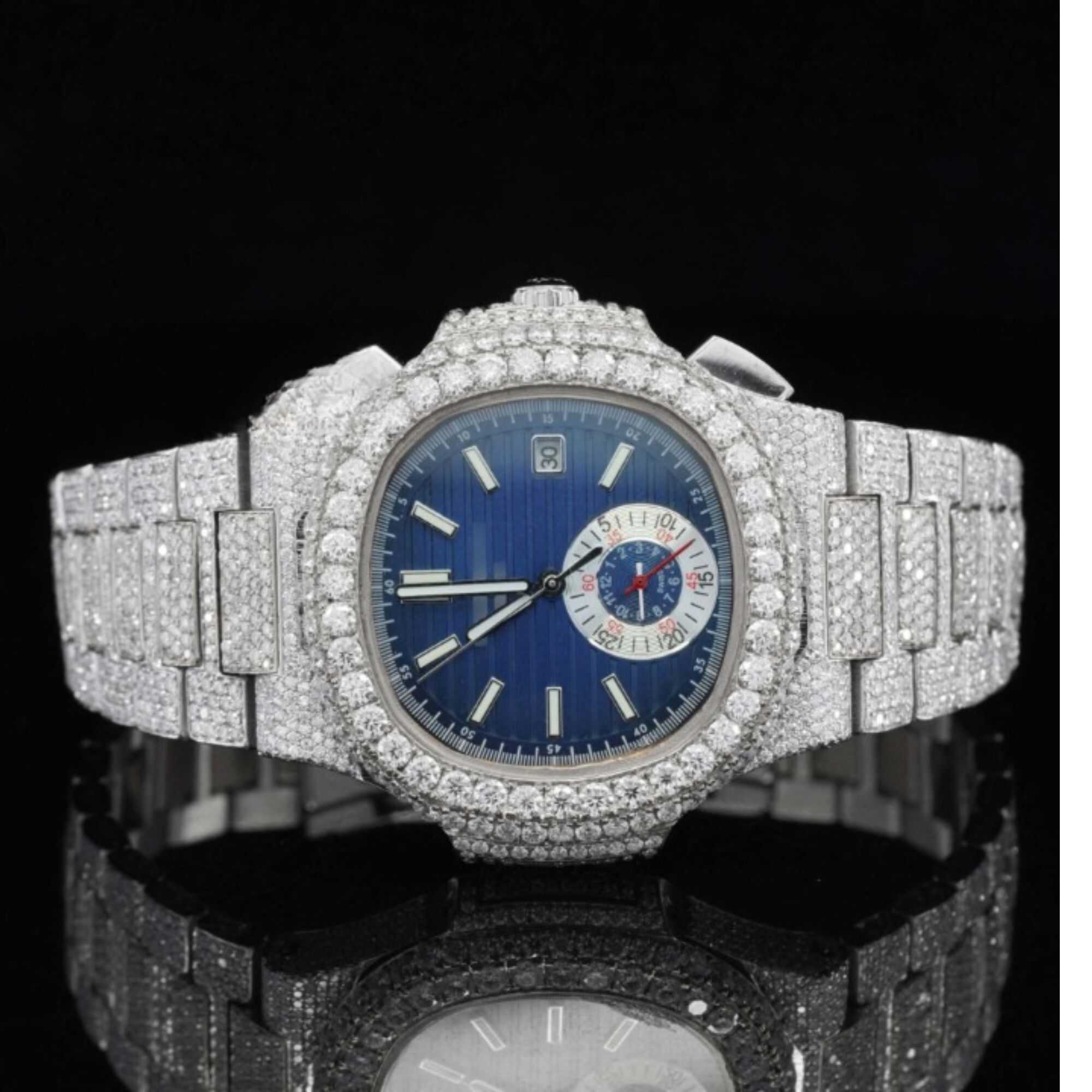 Elegant Moissanite Watches Iced Out for Men & Women 5 Elegant Moissanite Watches Iced Out for Men & Women - Image 5