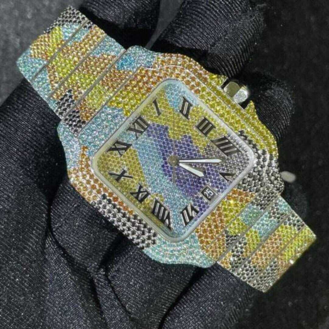 Full Stone Moissanite Watch for Modern Fashion 2 Full Stone Moissanite Watch for Modern Fashion - Image 2