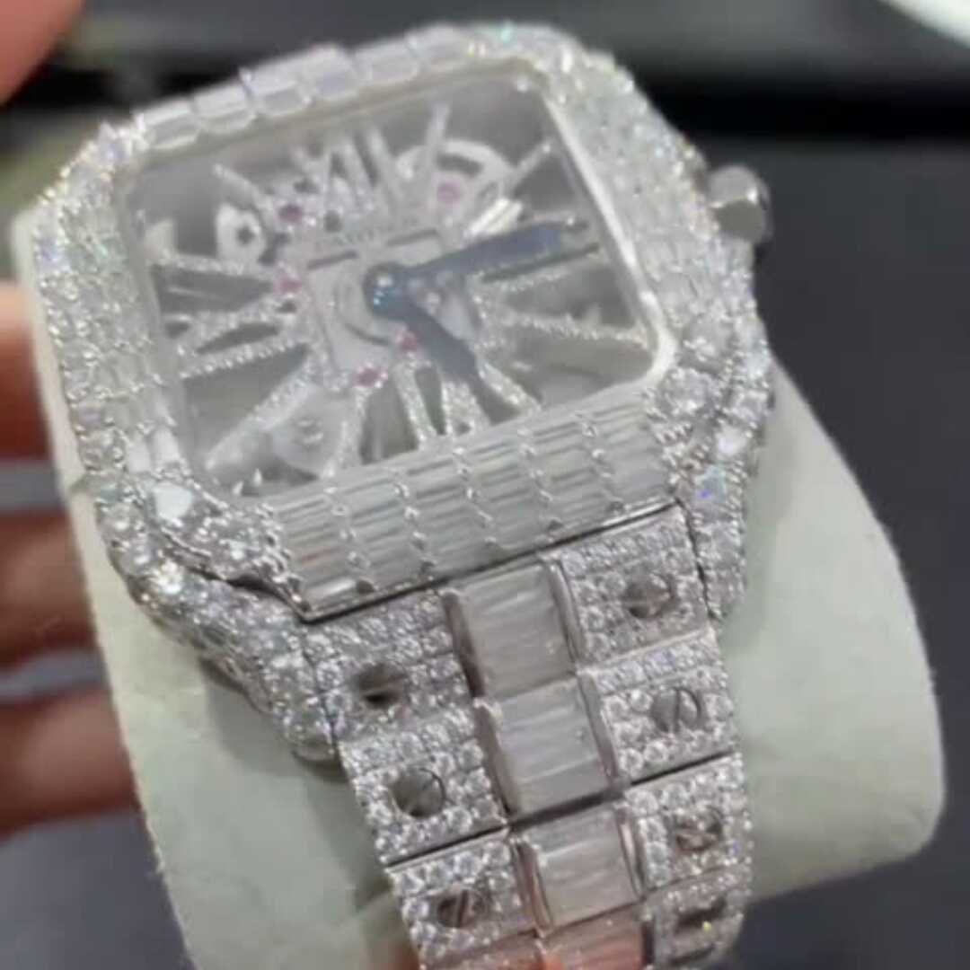 Bust Down Moissanite Watch with Premium Shine 2 Bust Down Moissanite Watch with Premium Shine - Image 2