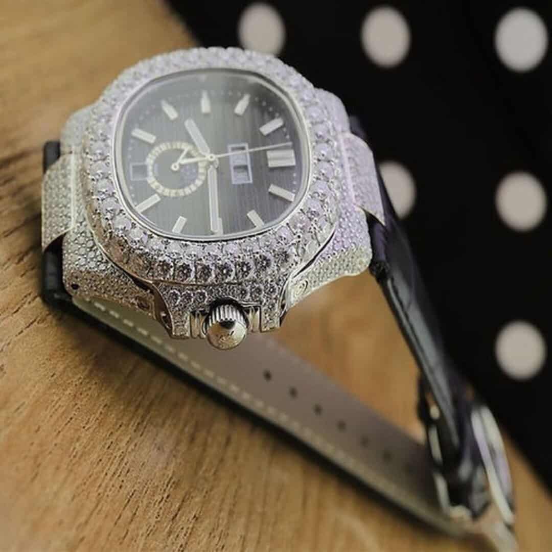 Bust Down VVS Moissanite Chronograph Watch for Men 4 Bust Down VVS Moissanite Chronograph Watch for Men - Image 4