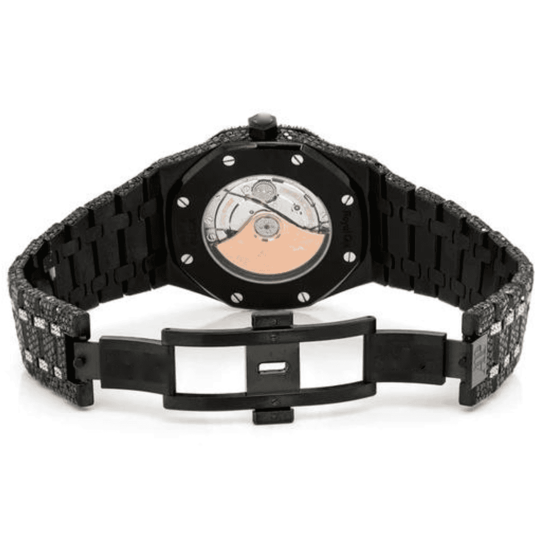 Stainless Steel Iced Out VVS Moissanite Watch for Daily Wear 4 Stainless Steel Iced Out VVS Moissanite Watch for Daily Wear - Image 4