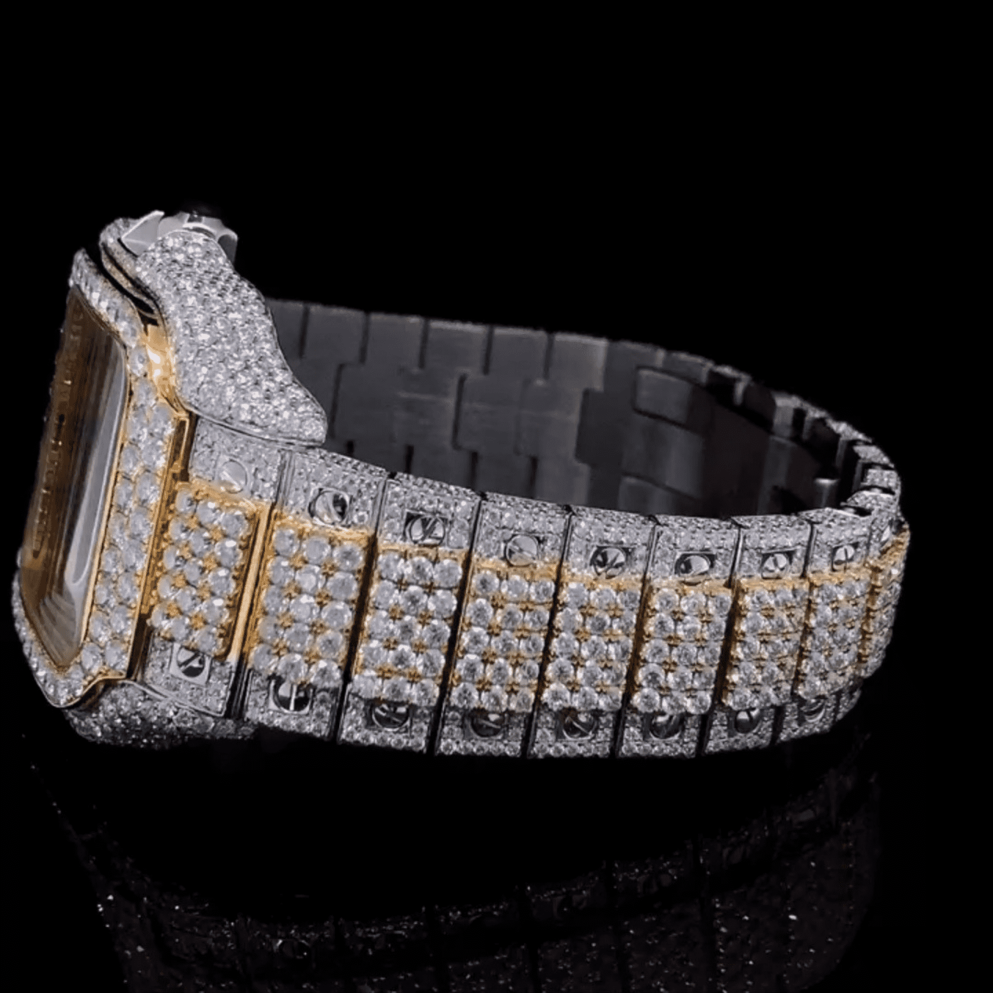Premium Iced-Out Moissanite Chronograph Watch 3 Premium Iced-Out Moissanite Chronograph Watch - Image 3