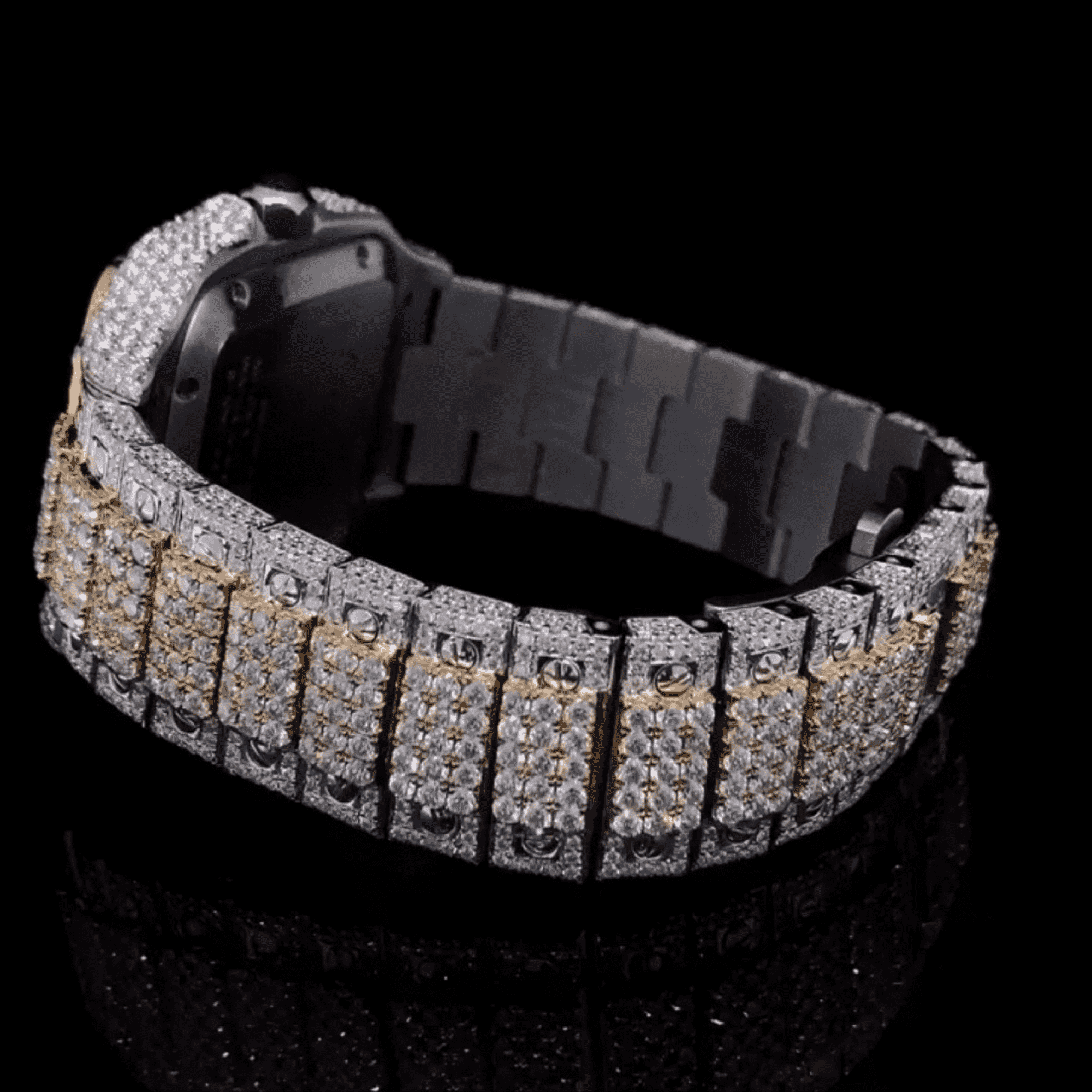 Premium Iced-Out Moissanite Chronograph Watch 2 Premium Iced-Out Moissanite Chronograph Watch - Image 2