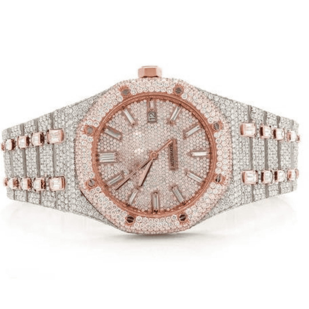 Style Stainless Steel VVS Moissanite Watch 1 Style Stainless Steel VVS Moissanite Watch