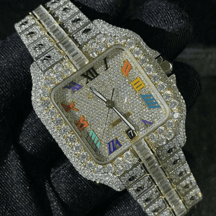 Brilliant Iced Moissanite Watches for Men & Women 1 Brilliant Iced Moissanite Watches for Men & Women