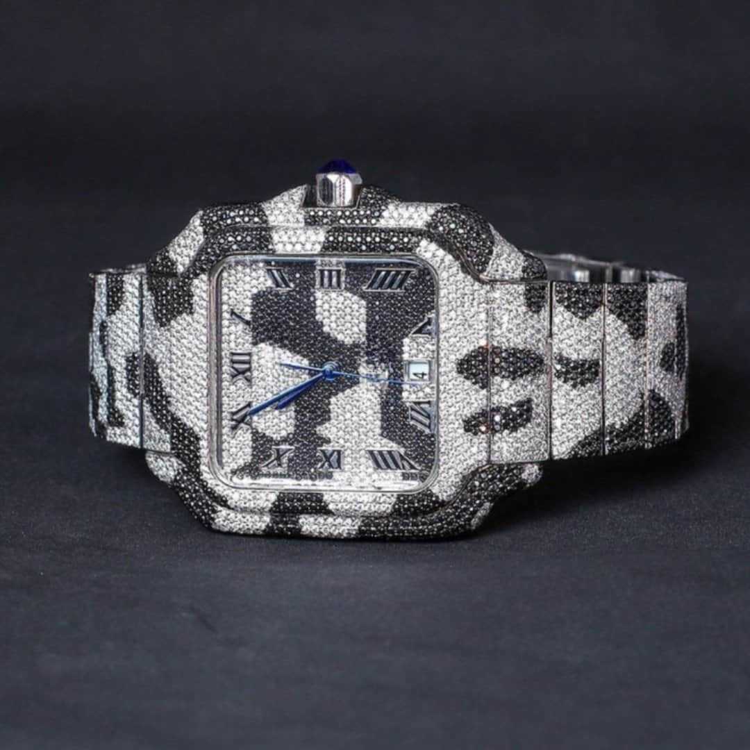 Premium Moissanite Timepiece with Iced Shine 3 Premium Moissanite Timepiece with Iced Shine - Image 3