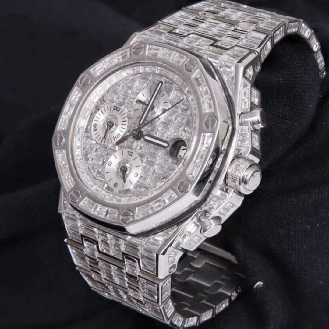 VVS Moissanite Statement Watch | Modern Luxury Design 2 VVS Moissanite Statement Watch | Modern Luxury Design - Image 2